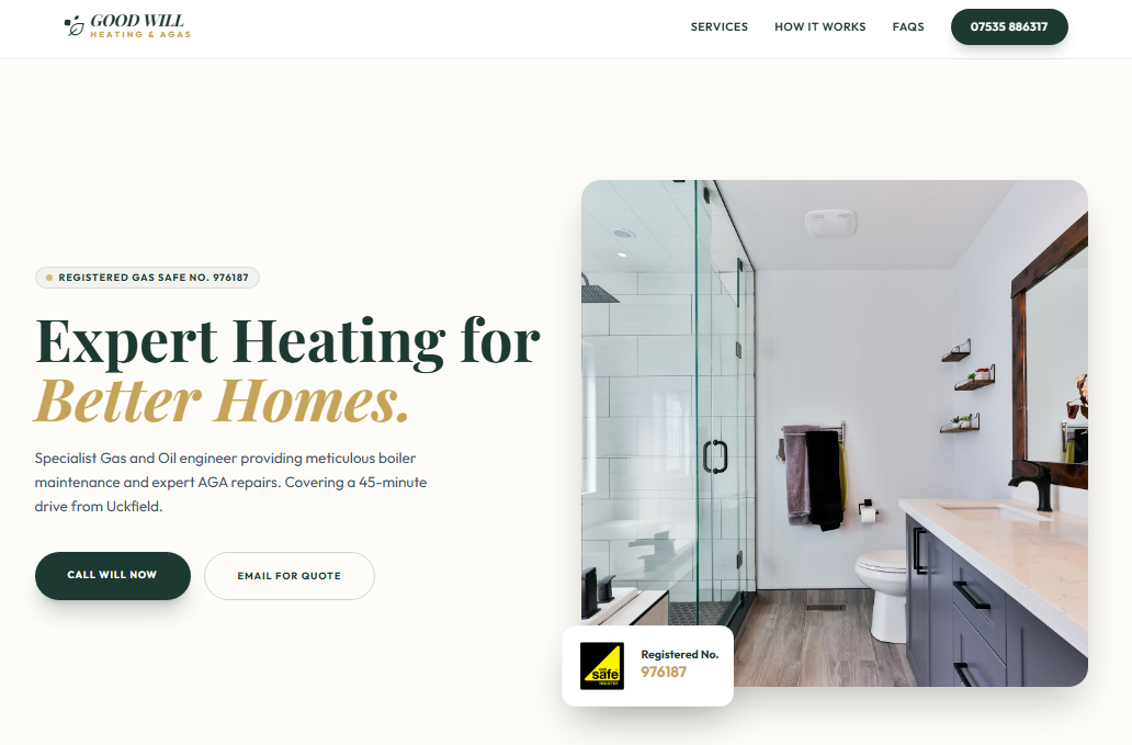 Goodwill Heating Website